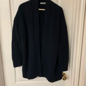 Navy Vince cardigan.